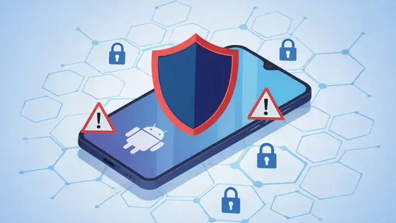 Shield protecting an Android phone