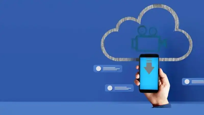 Phone downloading a video from the cloud